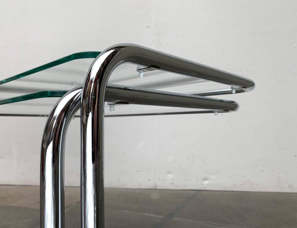 Nested glass tables Mid-century space age, 1960s, set of 2