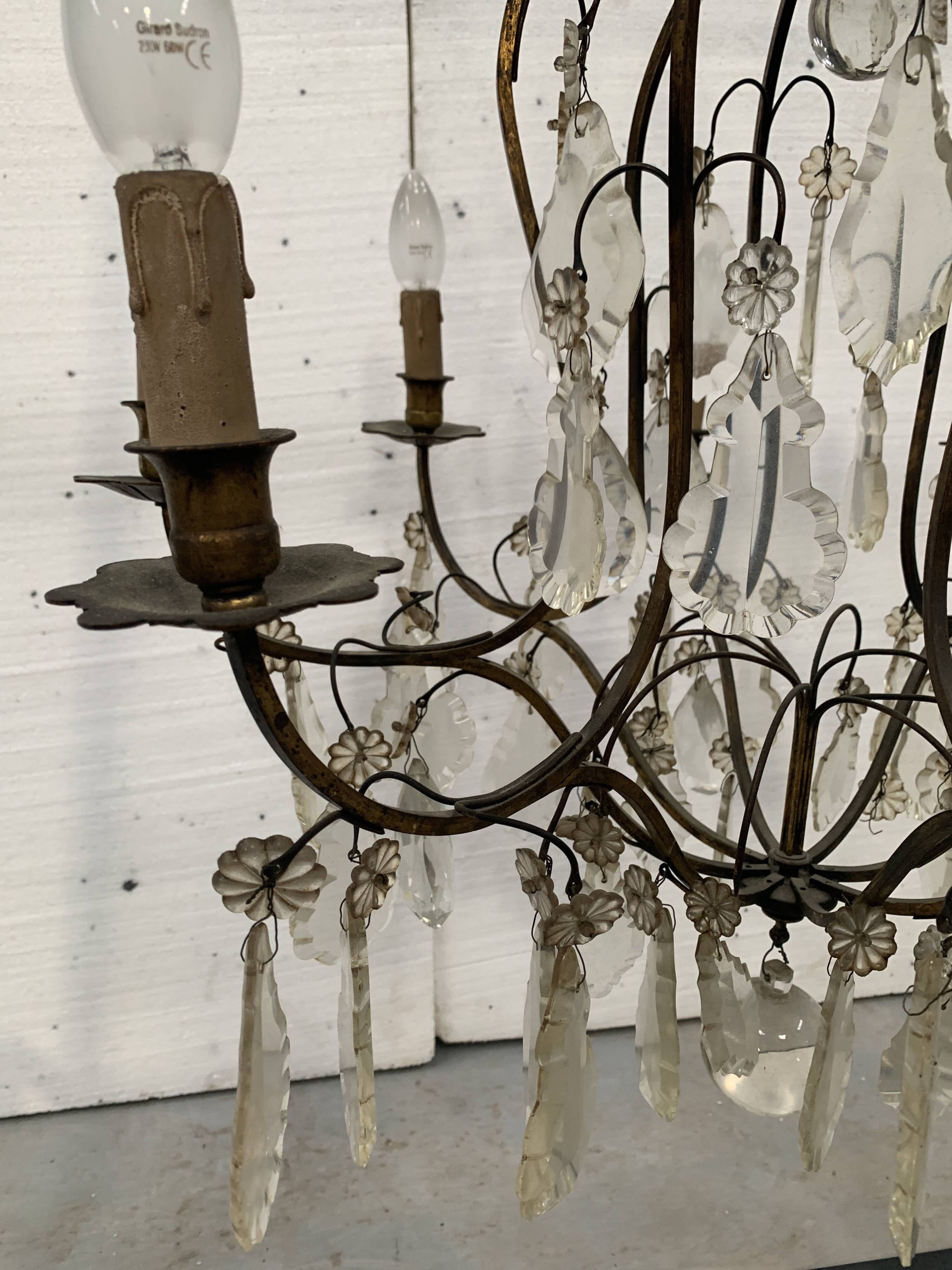 Louis XV style cage chandelier 20th century pendant chandelier