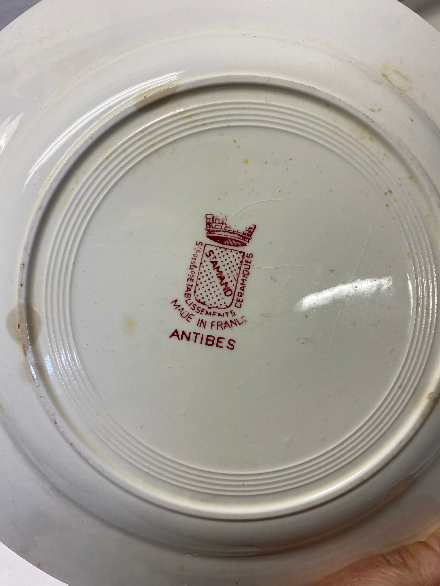 Set of 5 plates Saint Amand