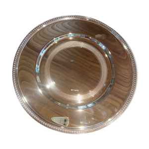 Assiette de présentation argent