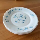 Vintage forget-not dessert plates
