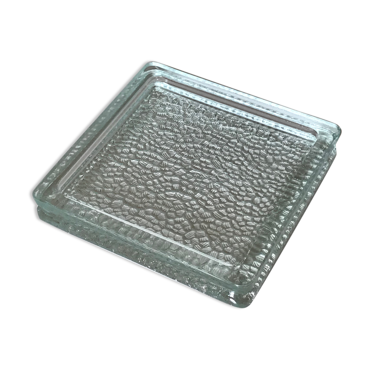 Ashtray glass ball vintage design annees 60