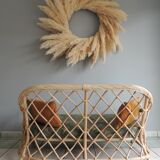 rattan bench