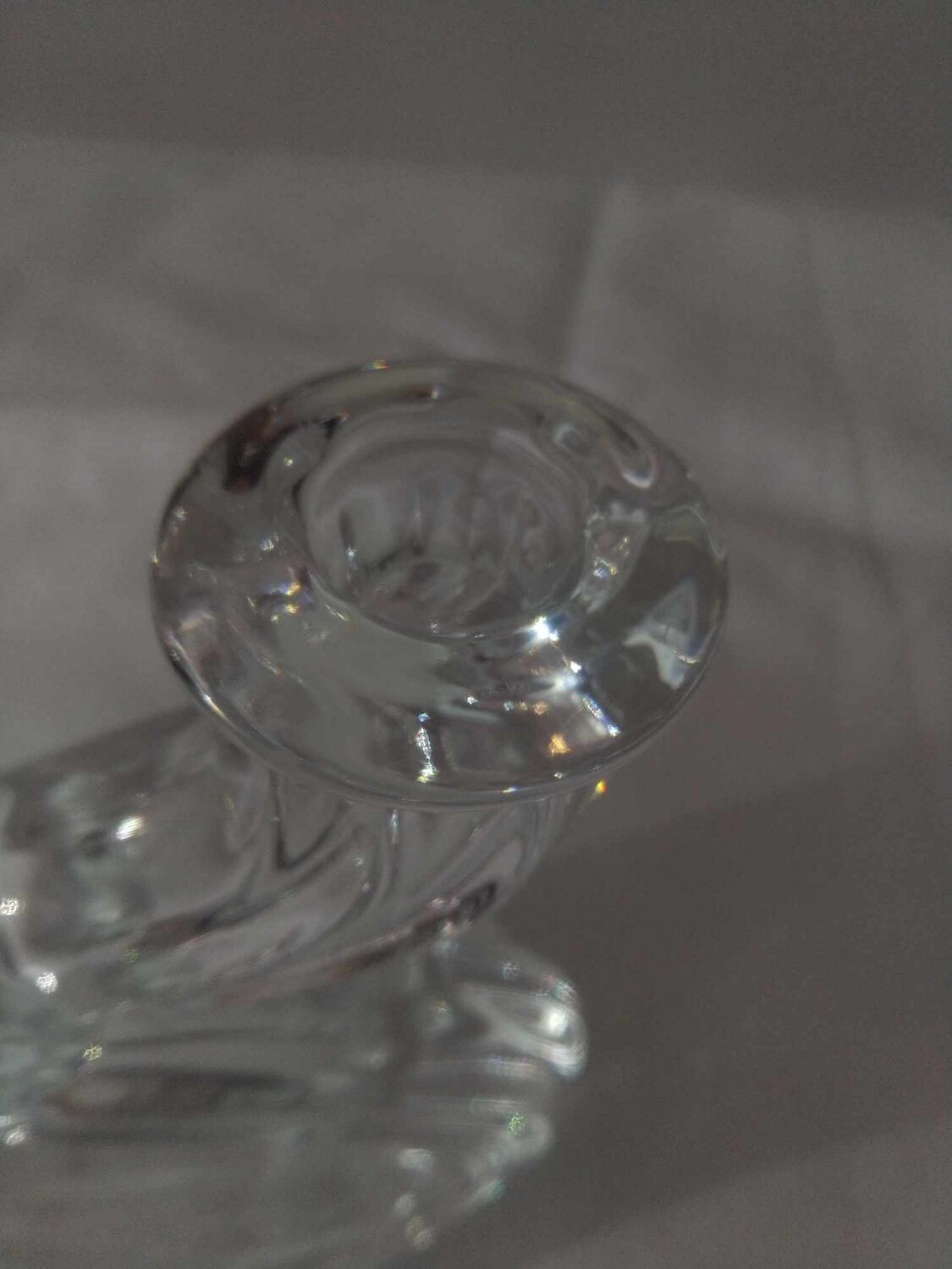 Double Crystal Valve Candle Holder