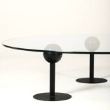 Pepper Young glass coffee table by Philippe Starck for Disform, 1980s