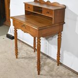 Petit Bureau à Gradin en Merisier Blond, style Louis Philippe – Fin XIXe