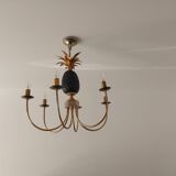 Pineapple chandelier from the 70'S in brass