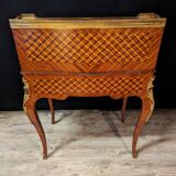 Louis XV Style Marquetry Stepped Desk
