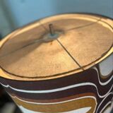 Vintage 70s floor lamp with orange trumpet base