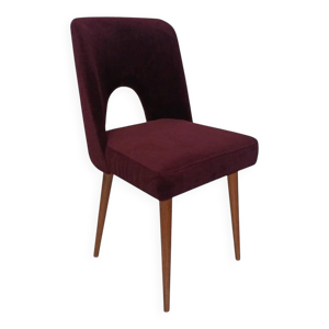 Chaise coquille du milieu - 1960 velours