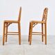 Pair of faux bamboo children chairs, 1960s