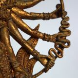 Golden bronze statue of Shiva on Nandi, India, mid-20th century.