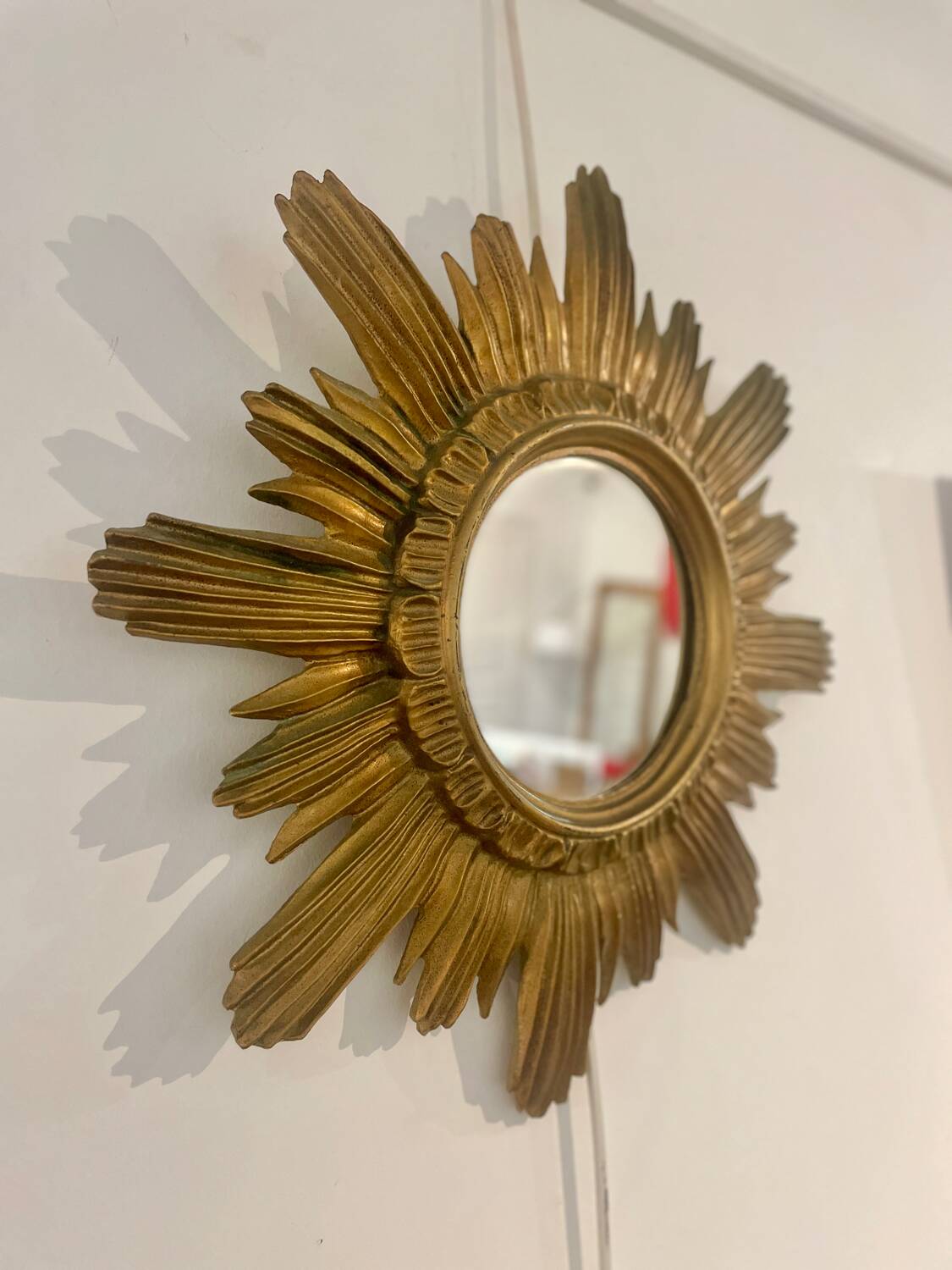Golden sun mirror