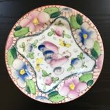 Assiette ancienne décor floral