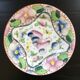Old floral decoration plate