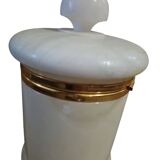 Large Alabaster Pot With Gilding Bathroom Cotton Pot Or Other