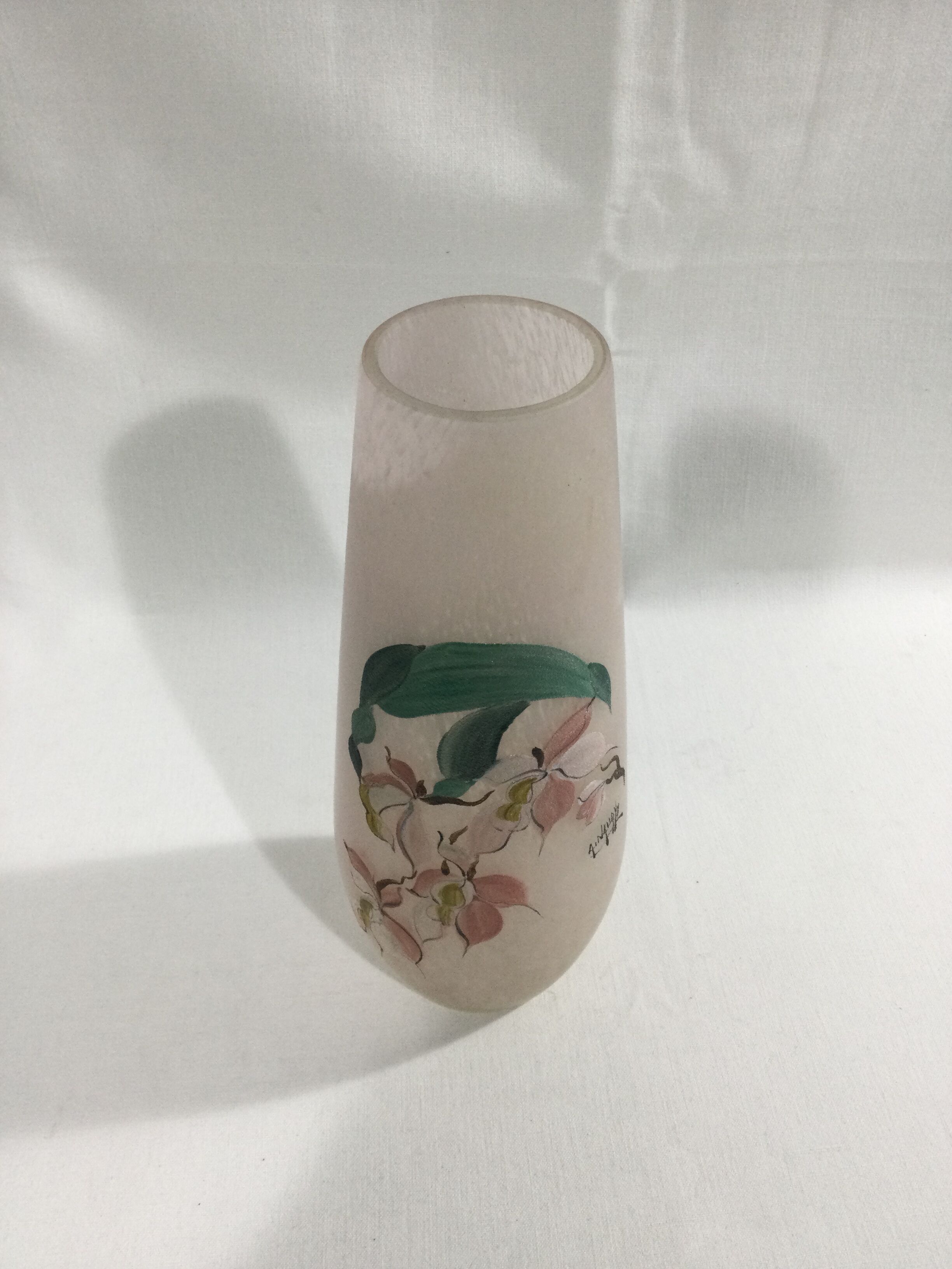 A.Naudy glass paste vase