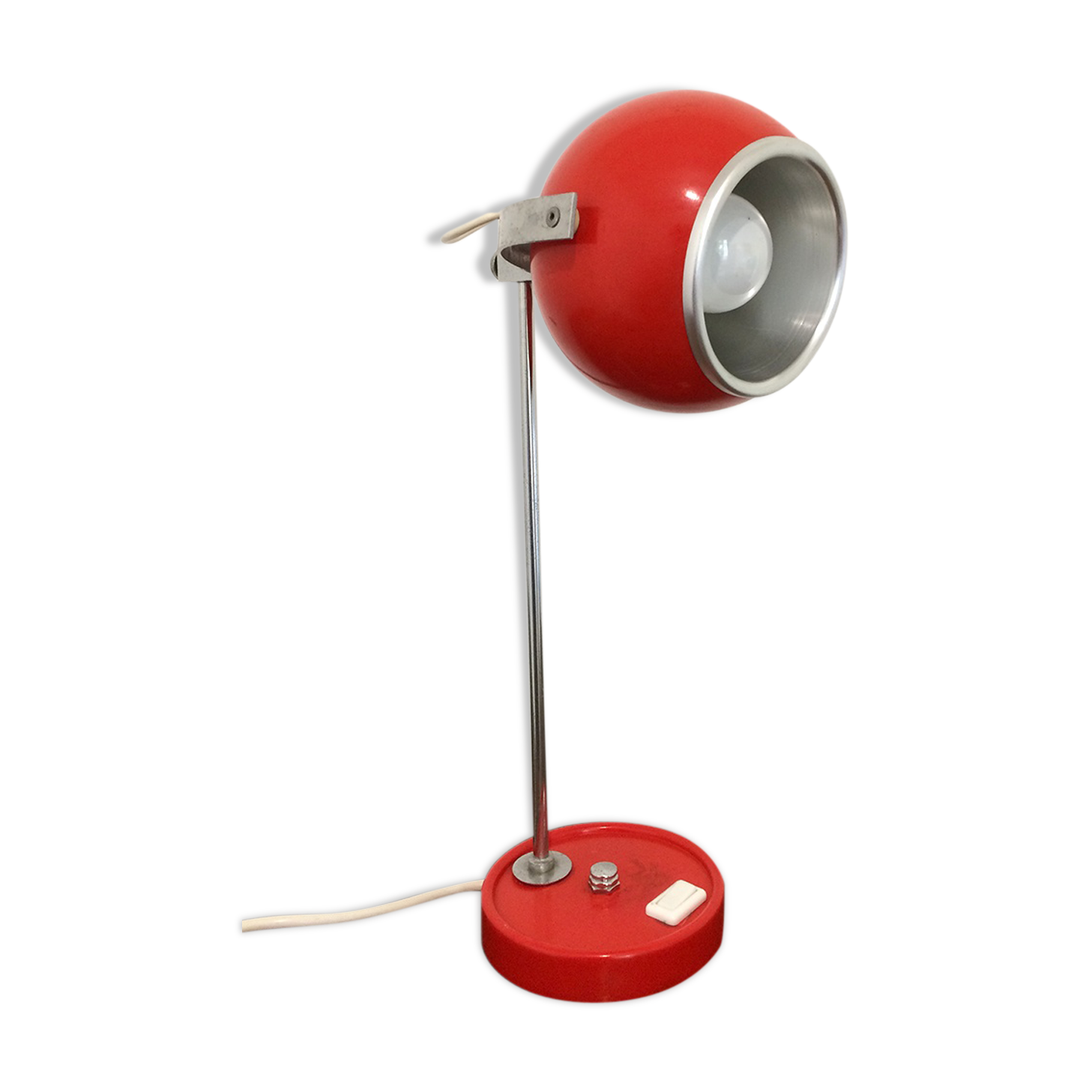 Eyeball red foot lamp years 70