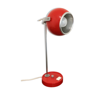 Eyeball red foot lamp years 70