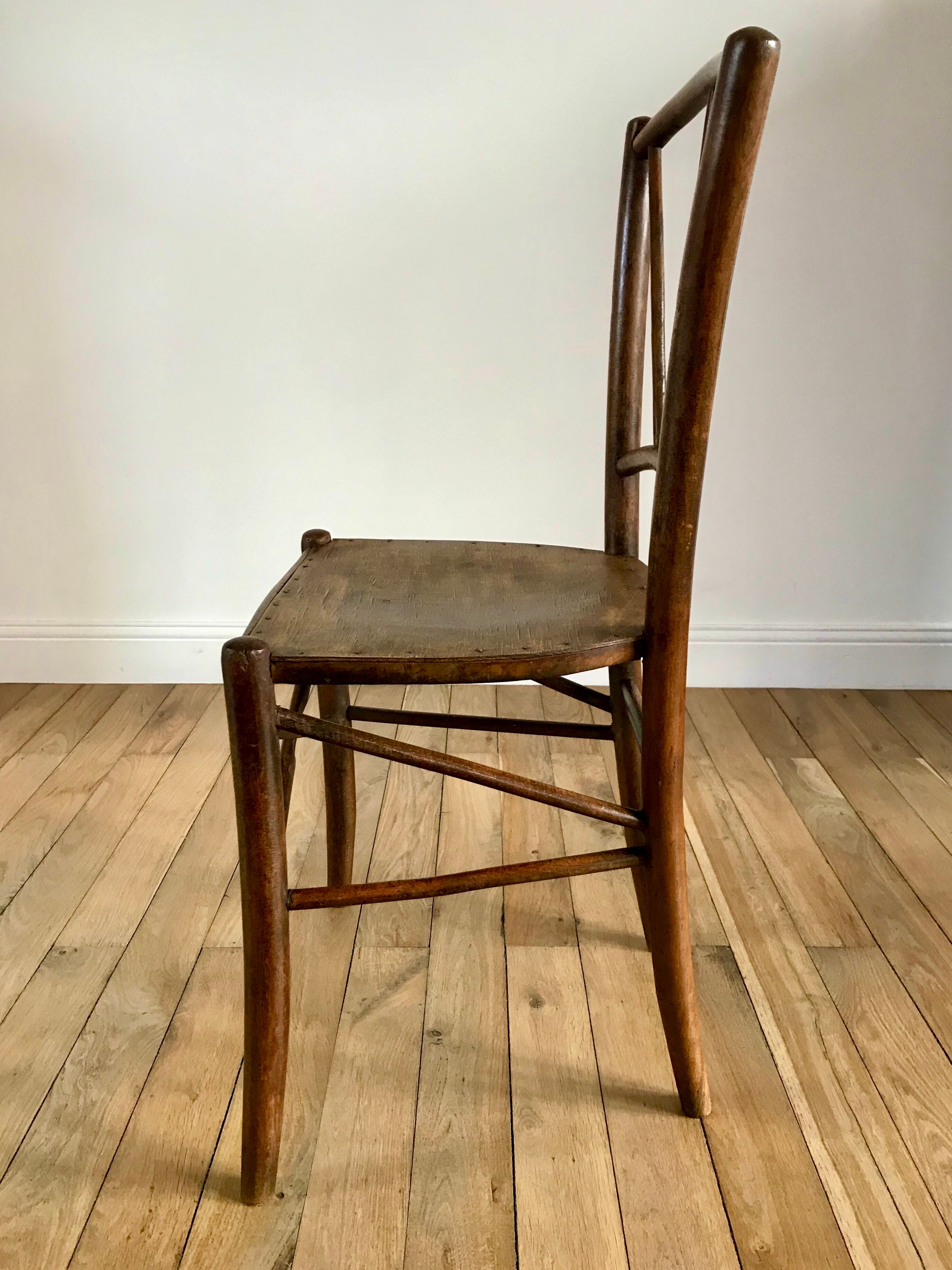 old wooden bistro chair early twentieth century