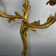 2 antique wall sconces in gilded bronze, Louis XV style