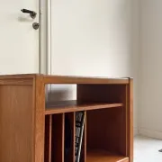 Vintage teak wood record player / audio cabinet