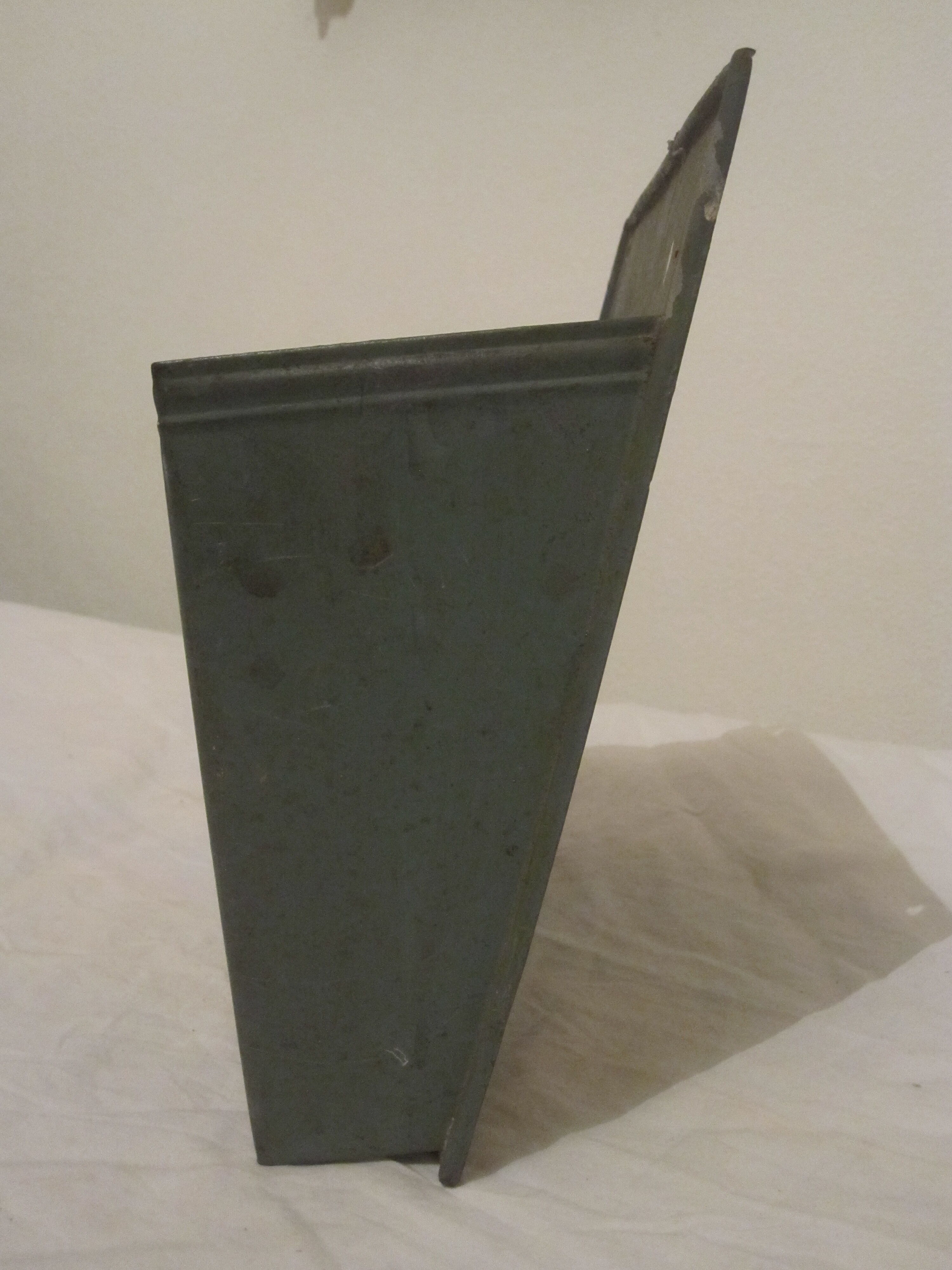 Old industrial metal magazine door