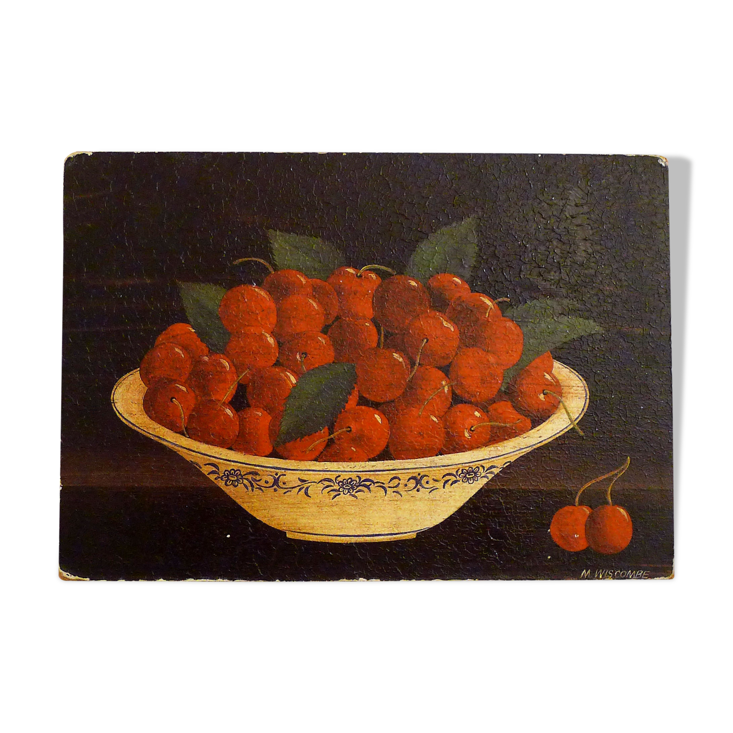 Small still life with cherries