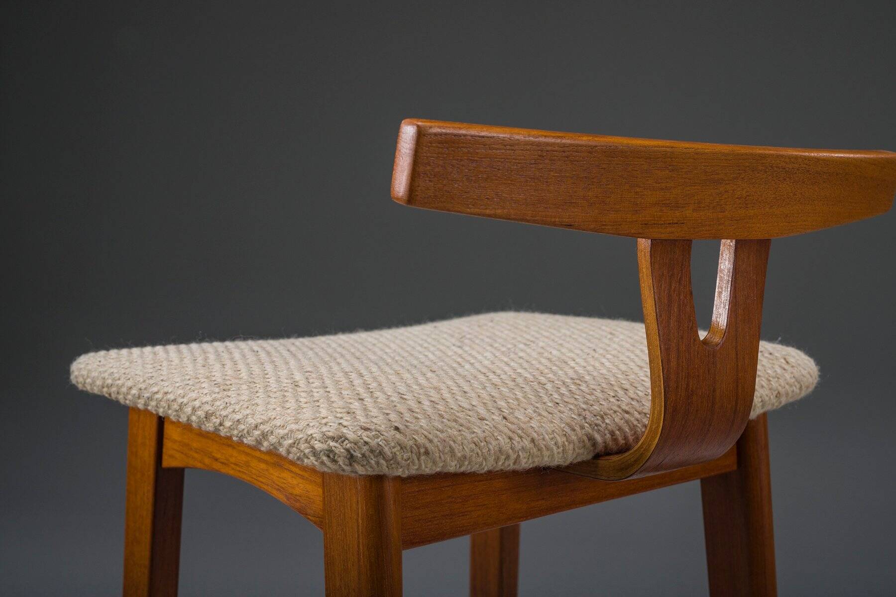 Danish modern teak bar stools by Dyrlund, Denmark, 1960s, set of 2
