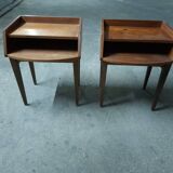 Scandinavian teak bedside table (2 available)
