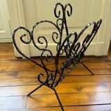 Wrought iron magazine rack