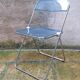 Chaise Plia en plexi bleu par Giancarlo Piretti pour Castelli
