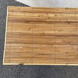 Rattan bedside and bamboo