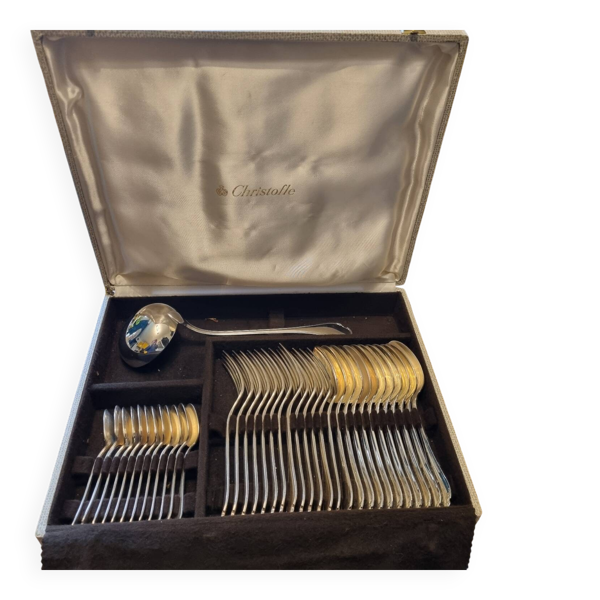Ménagère Christofle modèle Rubans, 37 pièces