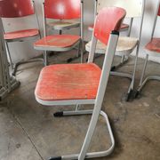 Set of 14 vintage stackable chairs