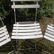 Set of 3 folding garden chairs