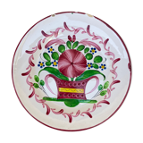 Old plate with floral motif