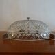 Glass chandelier antique vintage diamond tip. Two fires.
