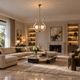 Amazing 2 Light Clear Rostrato Murano Glass Chandelier by Barovier & Toso,