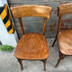 (Lot) 5 chaises bistrot bois