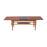 Danish extendable teak coffee table 1960s