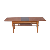 Table basse danoise extensible en teck 1960