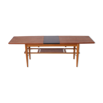 Danish extendable teak coffee table 1960s