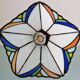 Stained glass pendant light, Tiffany style