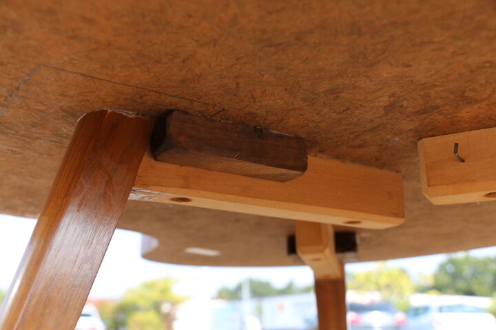 Bean coffee table with black glass top