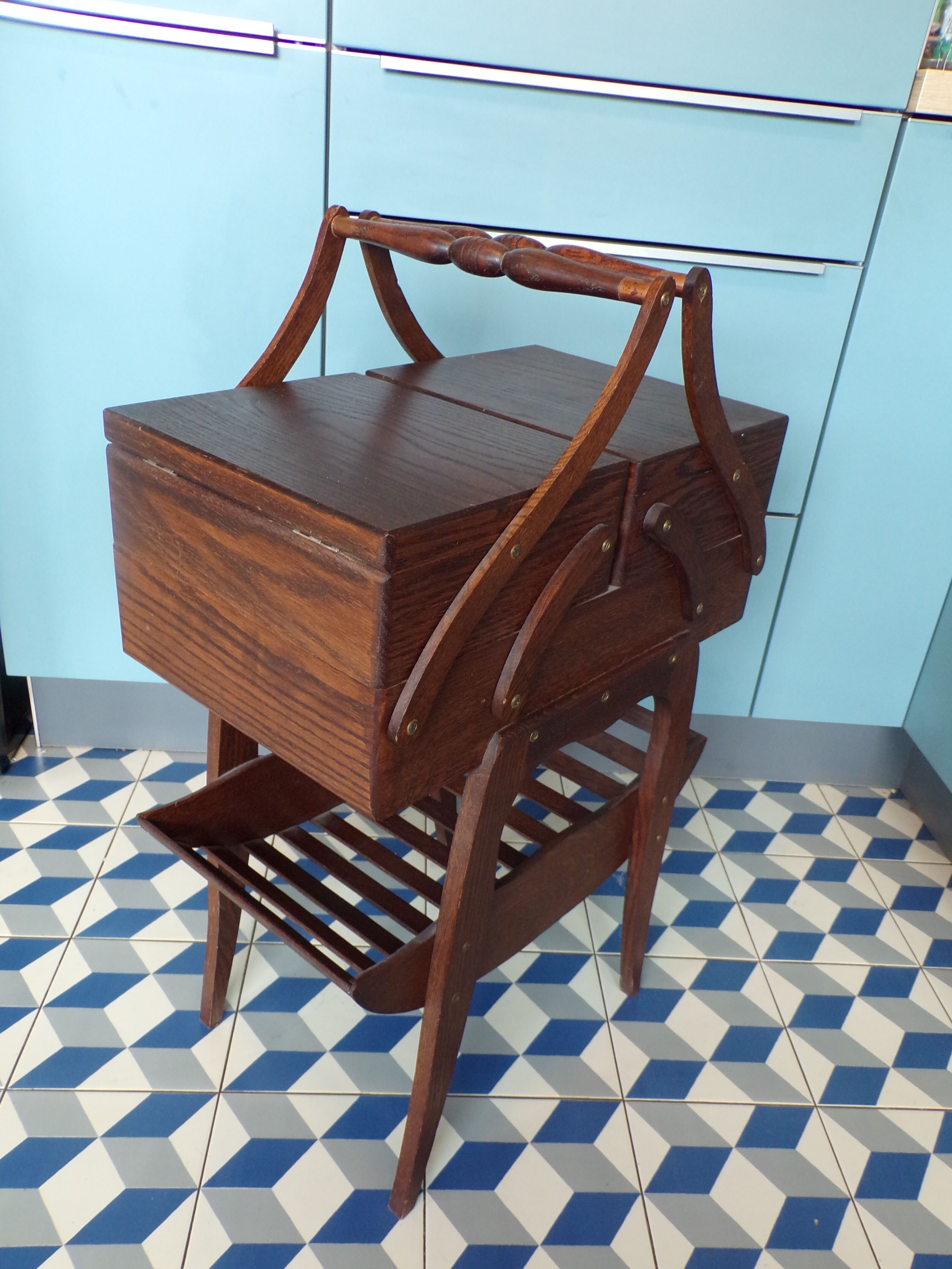 Vintage sewing worker