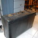 60s black vintage suitcase leather boiled cardboard