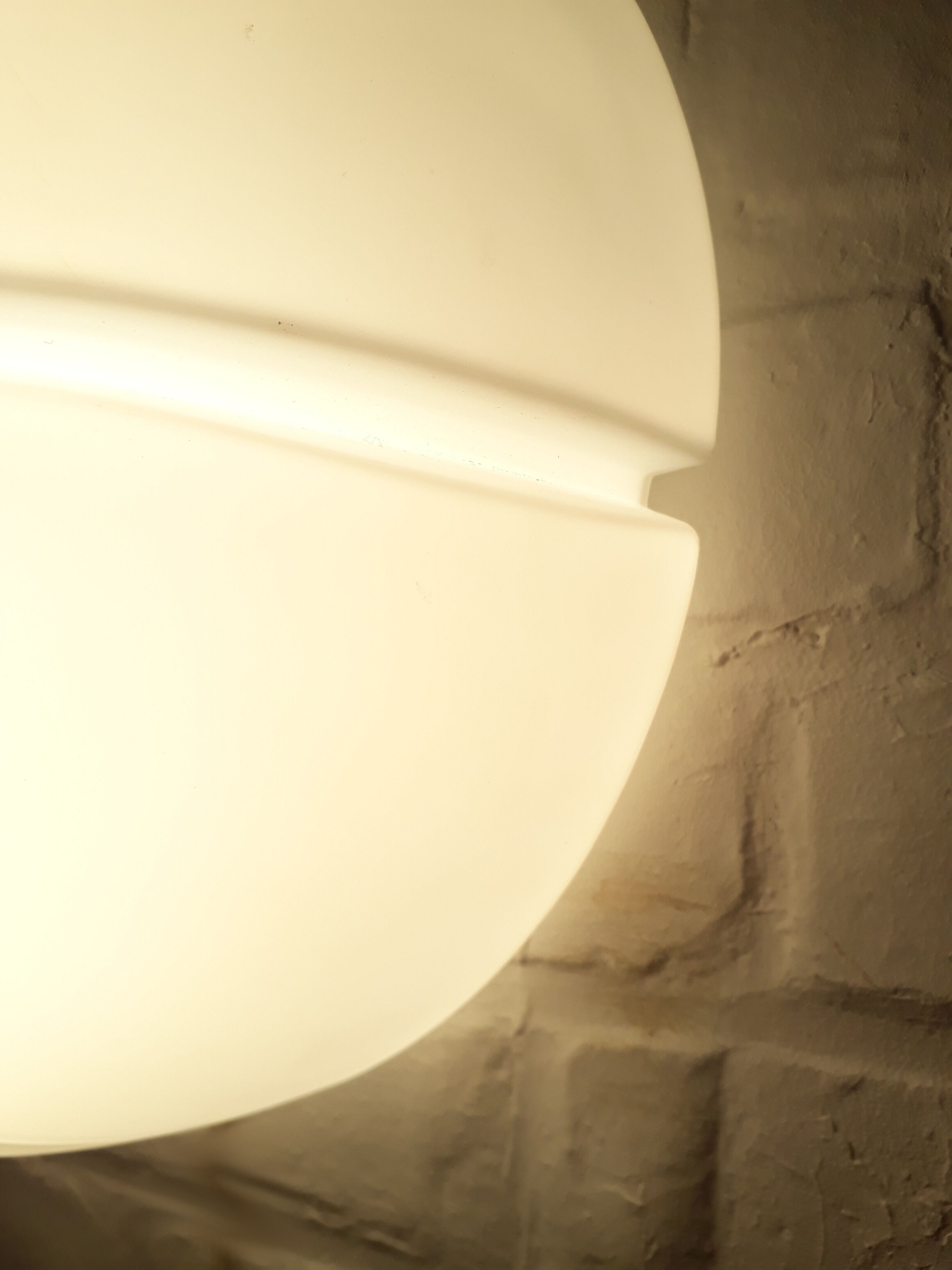 Wall lamp Glashütte Limburg in glass, 1970