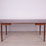 Danish extendable teak dining table, 1960s