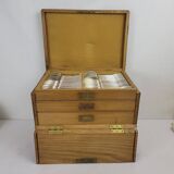 Ménagère Boulenger 88 pièces en métal argenté modèle coquille